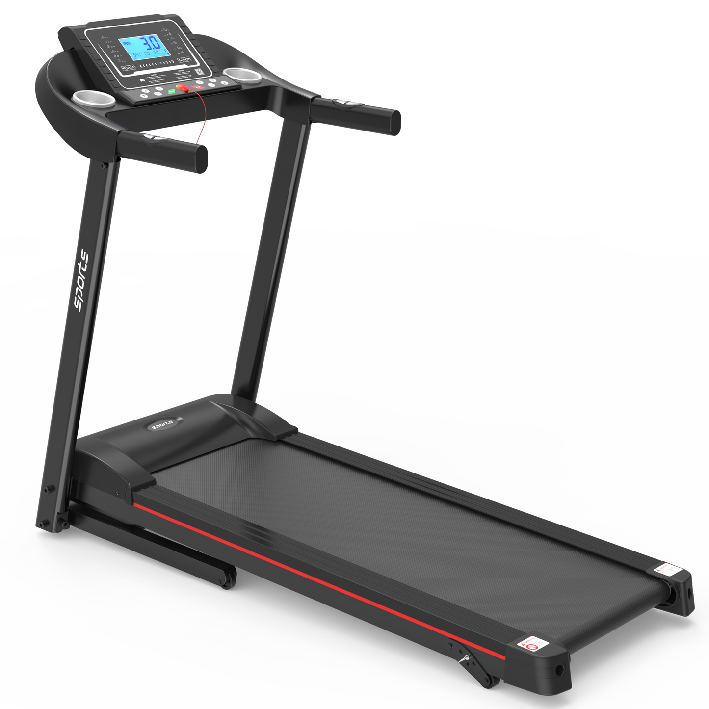 Fitshow App Home Foldable Treadmill with Incline, Folding Treadmill for Home Workout, Electric Walking Running Treadmill Machine 5" LCD Screen 250 LB Capacity Bluetooth Music - Free Shipping - Aurelia Clothing