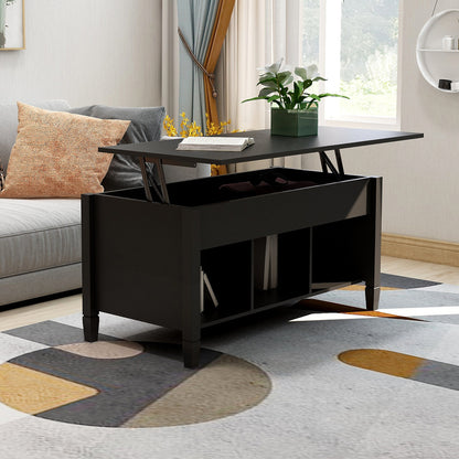 Lift Top Coffee Table-Black - Free Shipping - Aurelia Clothing