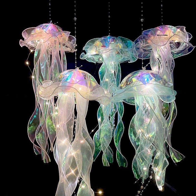 LED decorative hanging jellyfishlight realistic Handmade jelly fish led jellyfish light lantern - Free Shipping - Aurelia Clothing