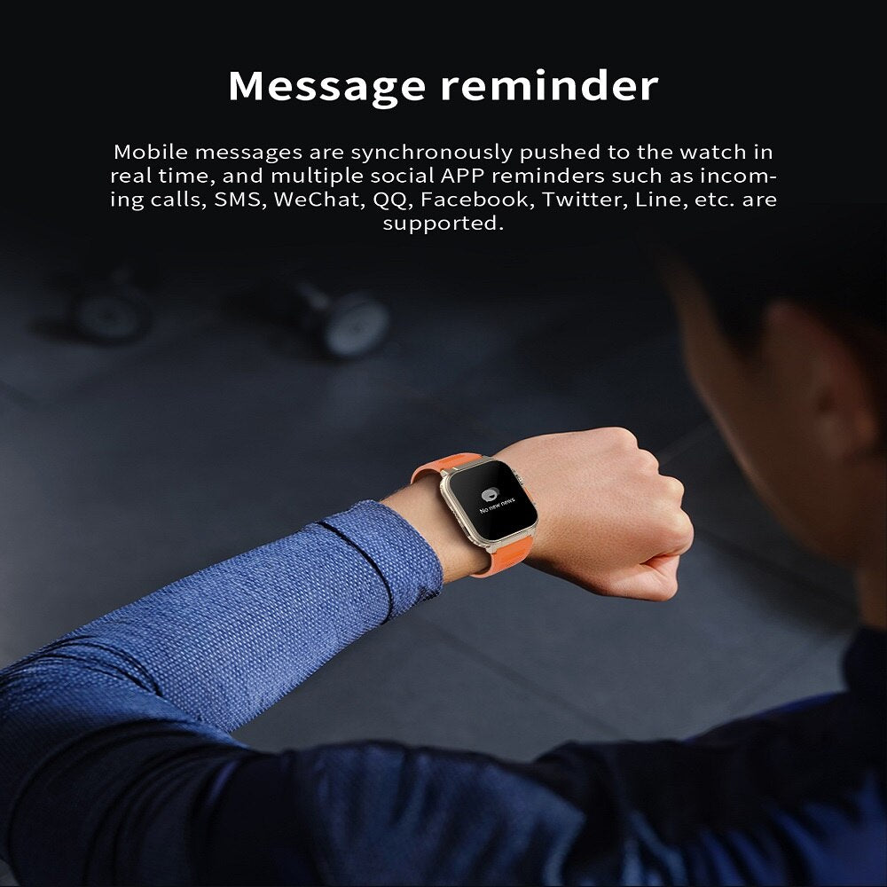 A70 Smart watch 1.96 inch BTCall 600mha SmartWatch for Men Women IP68 Waterproof Heart Rate Fitness Bracelet Sport - Free Shipping - Aurelia Clothing