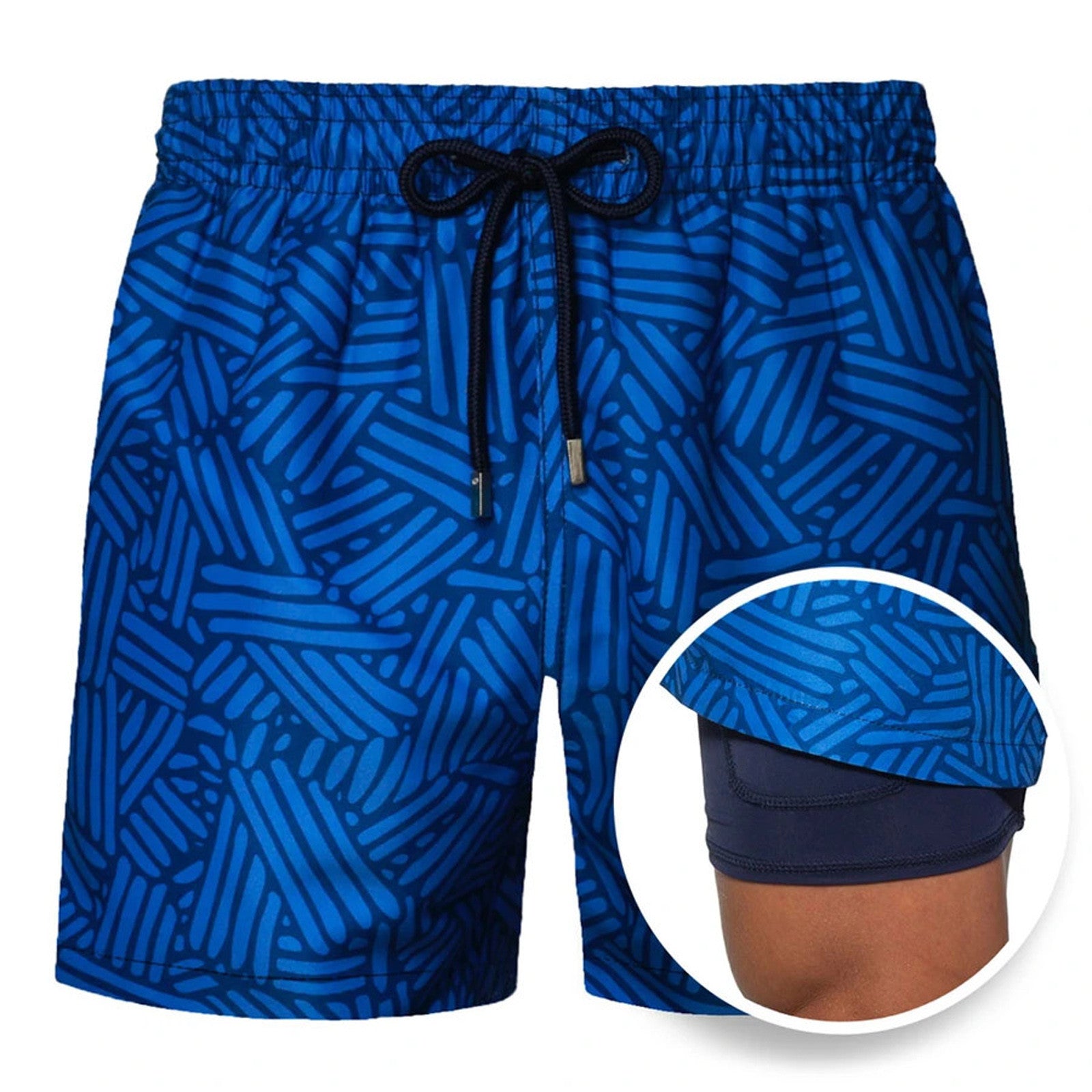 Summer Shorts Men's Beach Pants Sweatpants Printed Double Shorts - Free Shipping - Aurelia Clothing