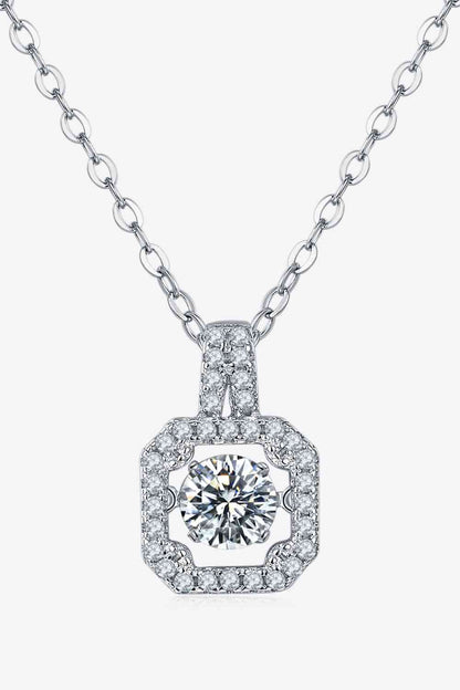 Adored Moissanite 925 Sterling Silver Necklace - Aurelia Clothing