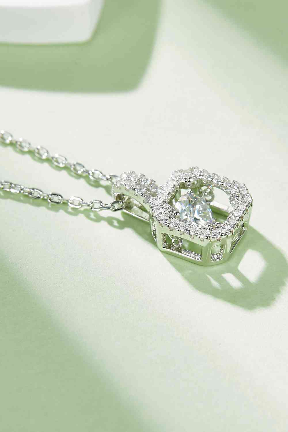 Adored Moissanite 925 Sterling Silver Necklace - Aurelia Clothing