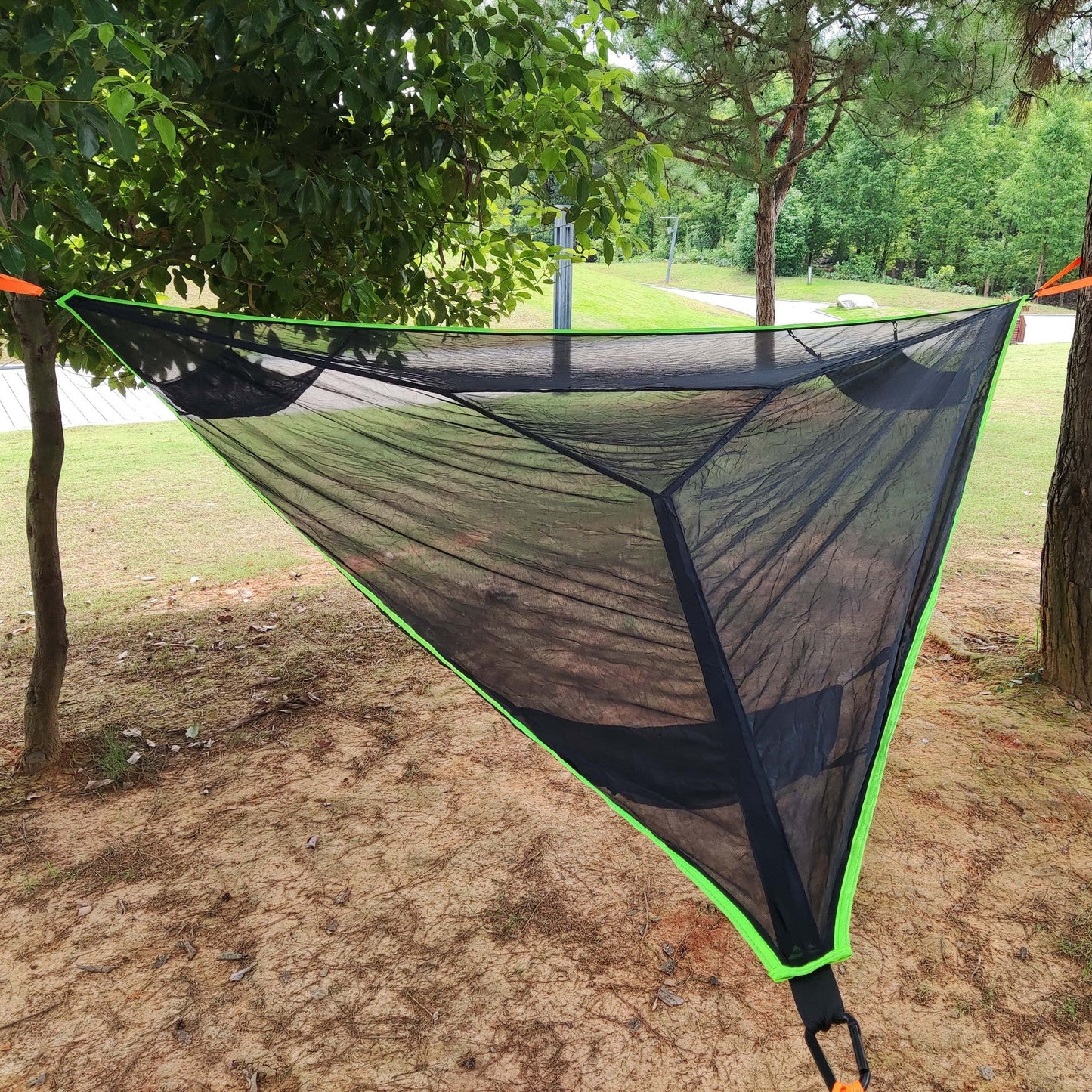 Aerial Multiplayer Triangle Hammock Folding Portable Mesh Mesh Hammock Aerial Tree Tent Leisure Mesh Bed - Free Shipping - Aurelia Clothing