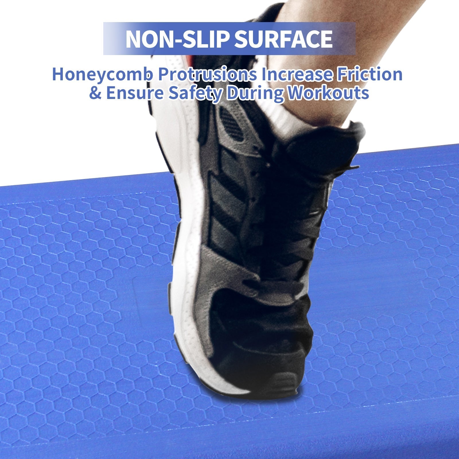 Aerobics Step Platform Height-Adjustable Fitness Equipment Stepper Trainer Exercise Step Platform Sliding Lifting Pad Blue -  Free Shipping - Aurelia Clothing