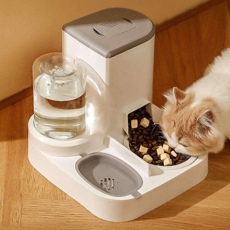 Automatic Cat Feeder Pet Bowls Dispenser Stainless Steel Bowls Cat Dog Pet Feeder Automatic - Free Shipping - Aurelia Clothing