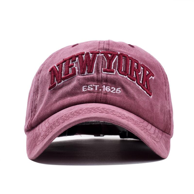 Cotton baseball cap hat for women men vintage dad hat NEW YORK embroidery letter outdoor sports caps - Free Shipping - Aurelia Clothing