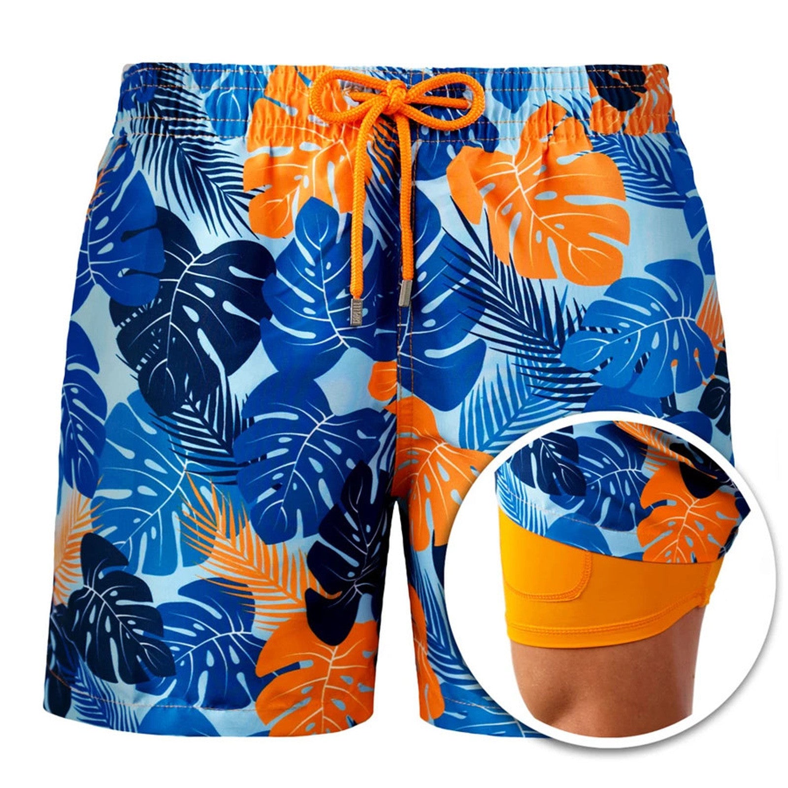 Summer Shorts Men's Beach Pants Sweatpants Printed Double Shorts - Free Shipping - Aurelia Clothing