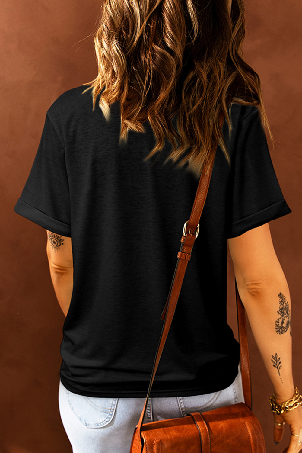 BE KIND US Flag Graphic Round Neck Tee - Aurelia Clothing