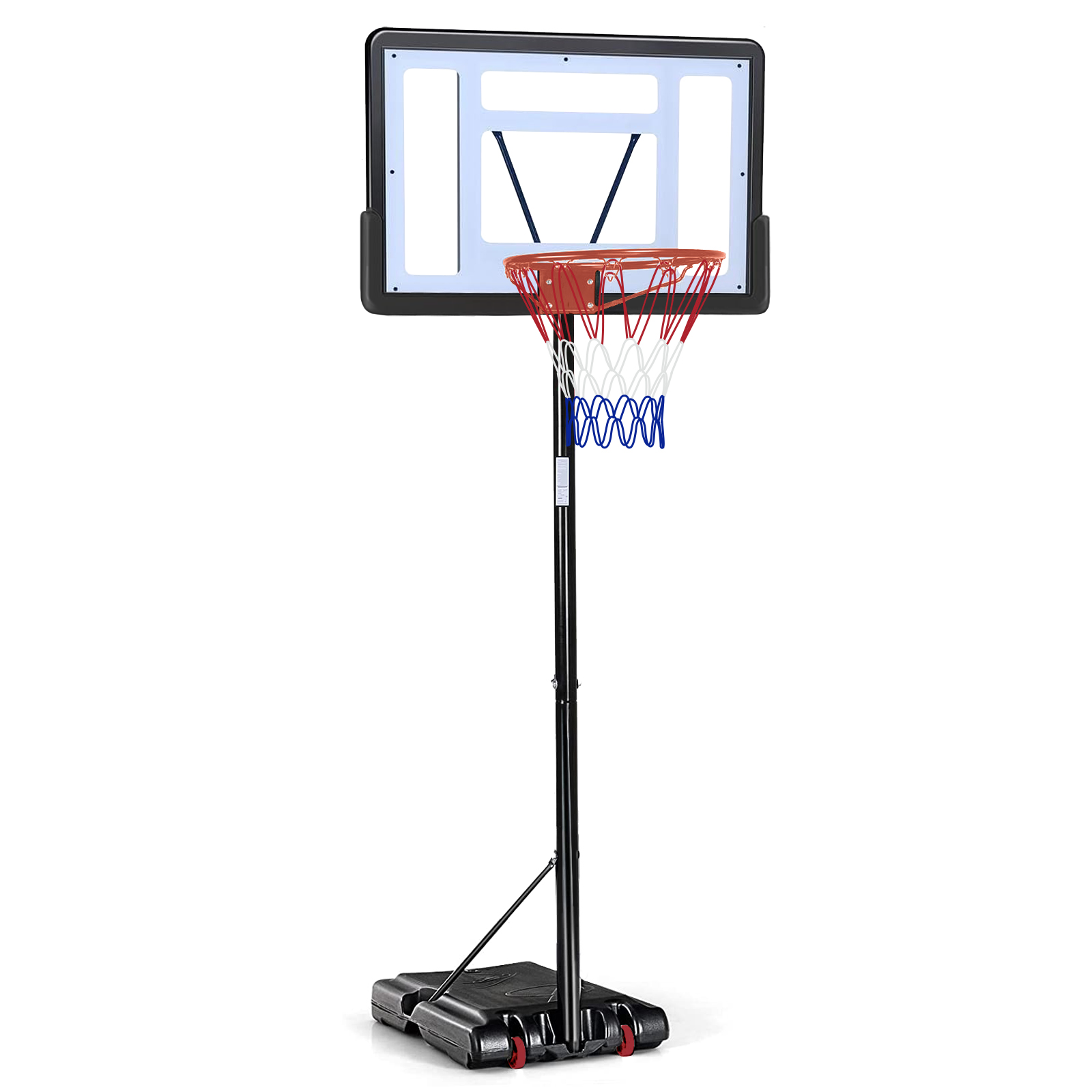 Basketball Hoop Outdoor 5.2 Ft to 6.8Ft Adjustable Basketball Goal with 32 - Free Shipping - Aurelia Clothing