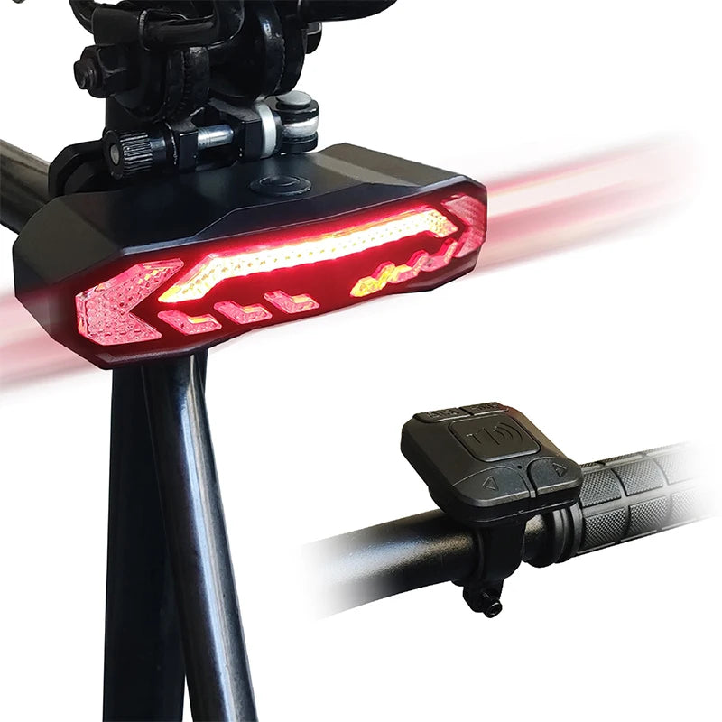 Bike Alarm Tail Light with Turn Signals Multifunctional Waterproof USB Rechargeable  Electric Bell Bicycle Lamp Bike Rear Light - Free Shipping - Aurelia Clothing