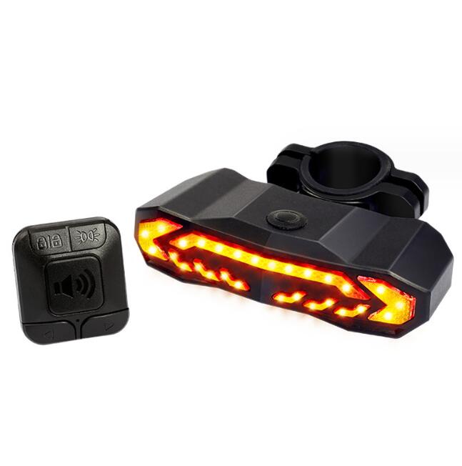 Bike Alarm Tail Light with Turn Signals Multifunctional Waterproof USB Rechargeable  Electric Bell Bicycle Lamp Bike Rear Light - Free Shipping - Aurelia Clothing