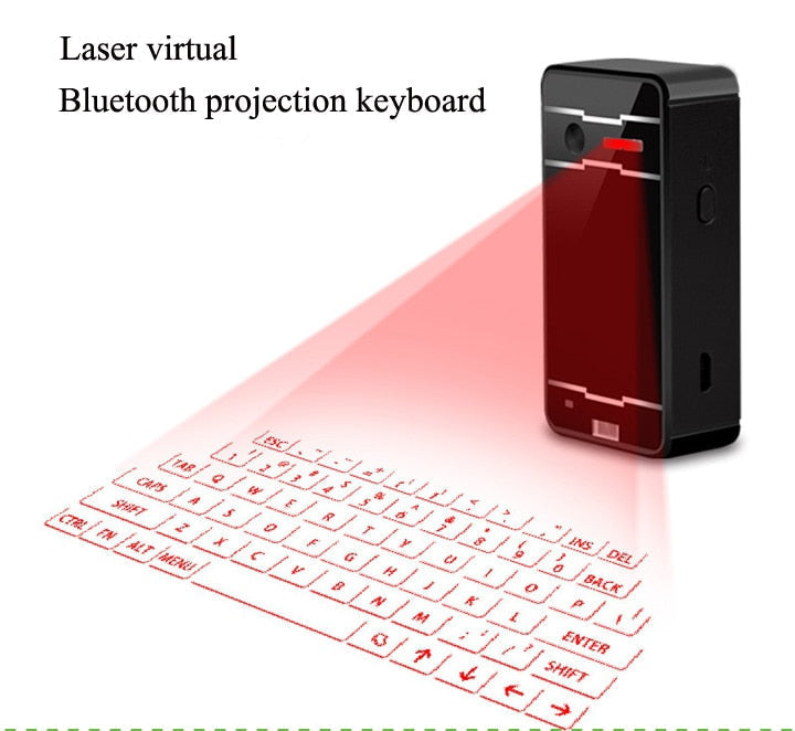 Bluetooth Wireless Virtual Projection keyboard Portable for Iphone Android Smart Phone Ipad Tablet PC Notebook - Free Shipping - Aurelia Clothing