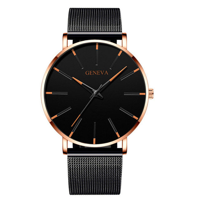 Business Net Belt Quartz Watch - Free Shipping - Aurelia Clothing