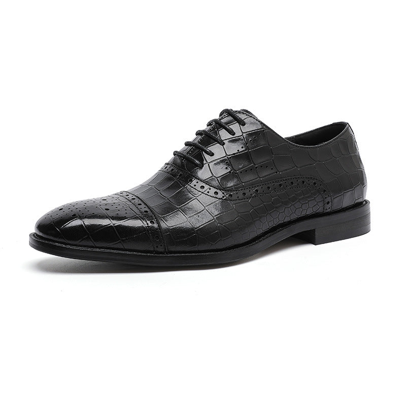 Business fashion oxford formal leather soft walking style dress shoes - Free Shipping - Aurelia Clothing