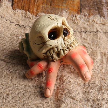 Halloween skull simulation hand horror garden resin ornaments ghost festival skull conch ghost hand spoof decorations - Free Shipping - Aurelia Clothing