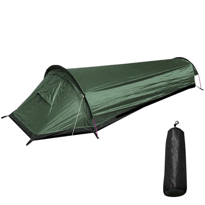 Camping Single Person Tent Ultralight Compact Outdoor Sleeping Bag Tent Larger Space Waterproof Backpacking Tent Cover Hiking - Free Shipping - Aurelia Clothing