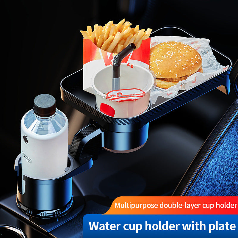 Car 360-Degree Rotating Dinner Plate Car Beverage Coffee Burger Water Cup Small Table Rack - Free Shipping - Aurelia Clothing