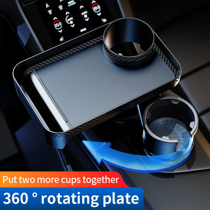 Car 360-Degree Rotating Dinner Plate Car Beverage Coffee Burger Water Cup Small Table Rack - Free Shipping - Aurelia Clothing