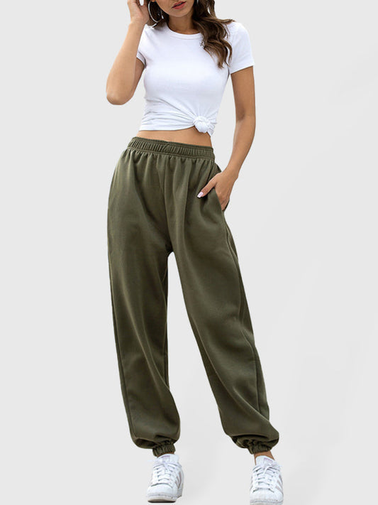 Casual sports basic loose legged pants - Free Shipping - Aurelia Clothing