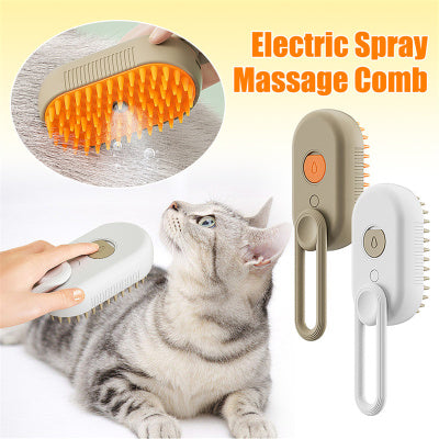 Cat Steam Brush Steamy Dog Brush 3 In 1 Electric Spray Cat Hair Brushes For Massage Pet Grooming Comb Hair Removal Combs Pet Pro - Free Shipping - Aurelia Clothing