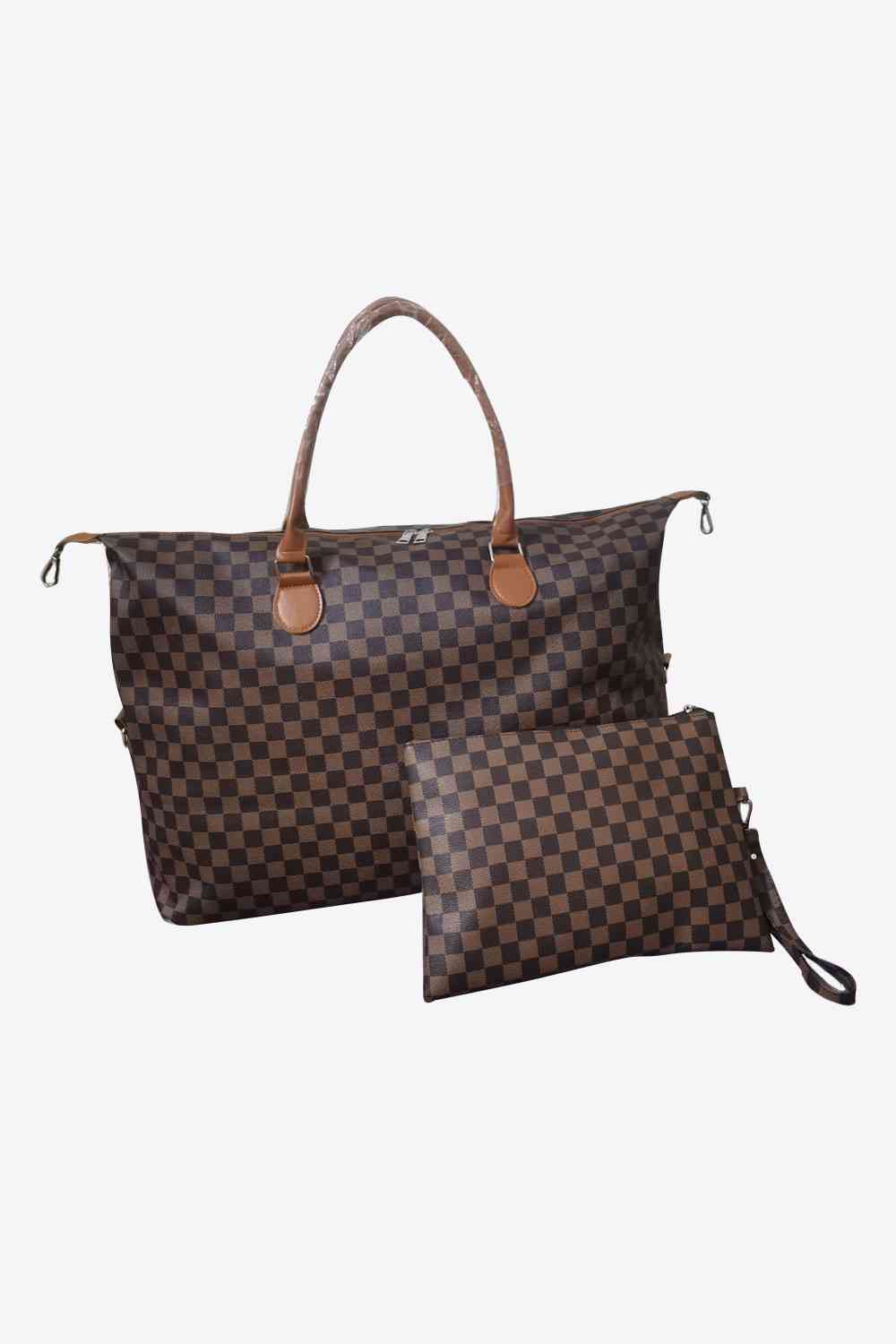 Checkered Two-Piece Bag Set - Aurelia Clothing