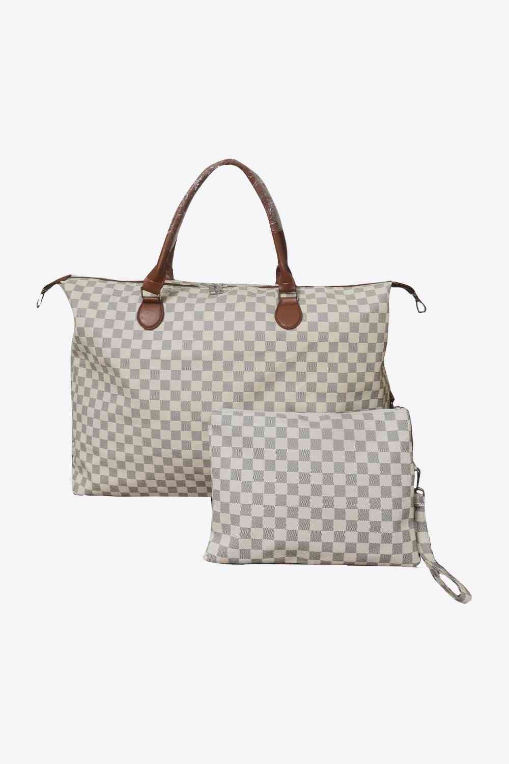 Checkered Two-Piece Bag Set - Aurelia Clothing