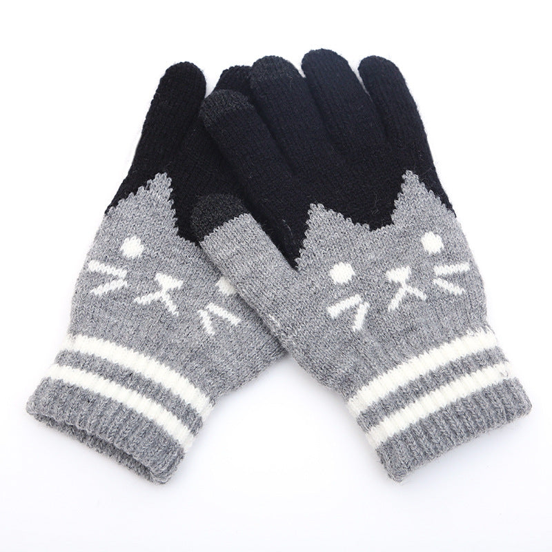 Couple knitted gloves touch screen gloves - Free Shipping - Aurelia Clothing