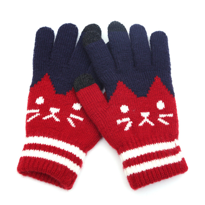 Couple knitted gloves touch screen gloves - Free Shipping - Aurelia Clothing