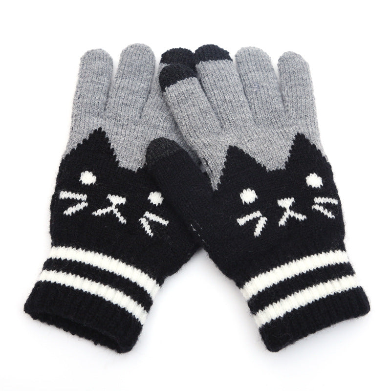 Couple knitted gloves touch screen gloves - Free Shipping - Aurelia Clothing