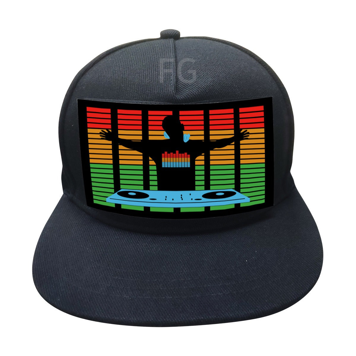 Custom Trucker Sound Activated LED Hat Flashing Light Up Party Hats Voice Activated EL Panel Cap - Free Shipping - Aurelia Clothing