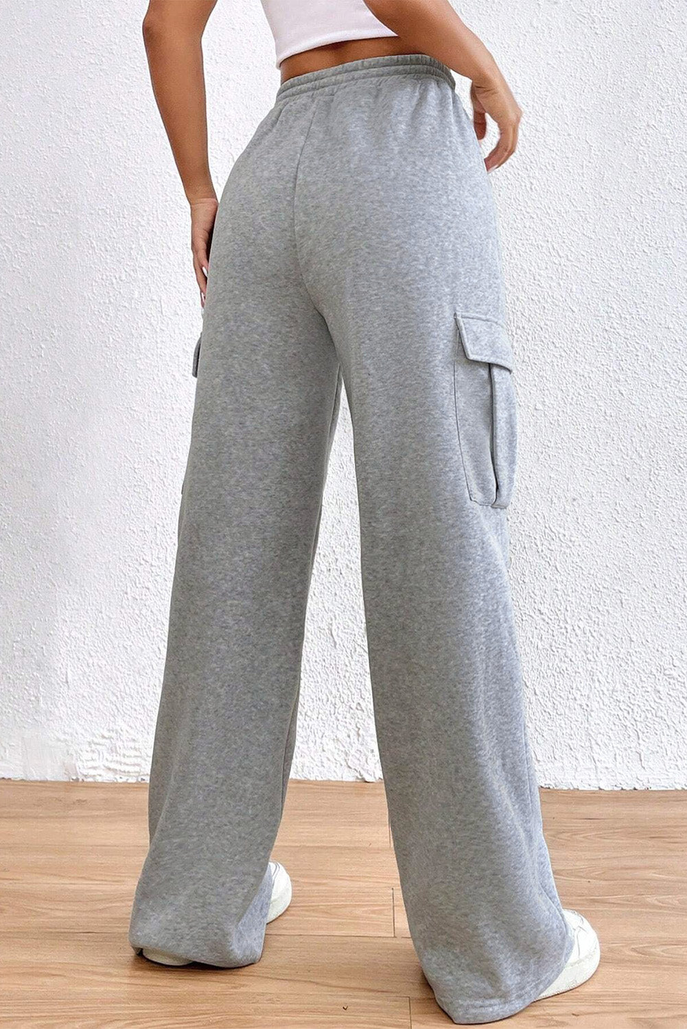 Drawstring High Waist Pants - Aurelia Clothing