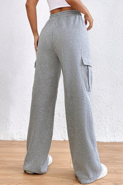 Drawstring High Waist Pants - Aurelia Clothing