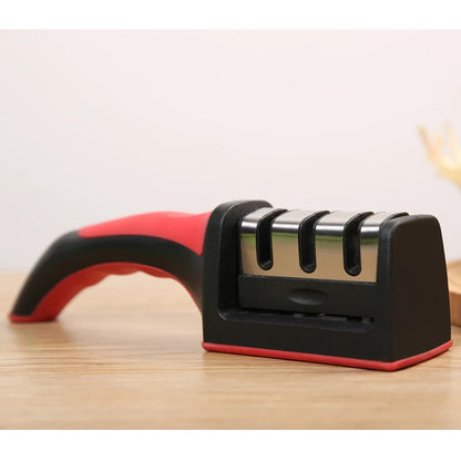 Knife Sharpener Quick Sharpener Professional 3 Stages Sharpener Knife Grinder Non-Slip Silicone Rubber - Free Shipping - Aurelia Clothing