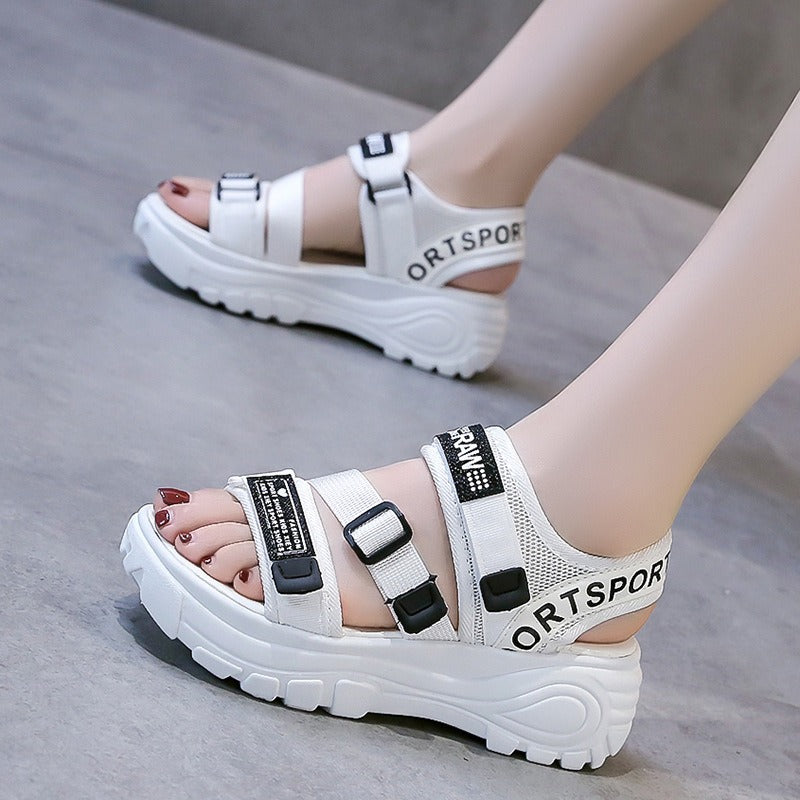 Matsuke thick soled women's shoes student sports sandals - Free Shipping - Aurelia Clothing