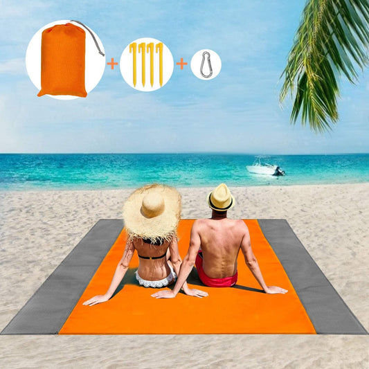 Beach Mat Picnic Blanket, Extra Large 200 x 200cm Beach blanket Waterproof Sandproof Water Resistant Picnic Blanket  Camping - Free Shipping - Aurelia Clothing