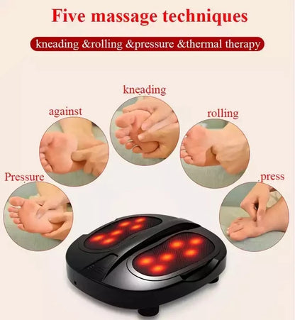 Electric Heat Electric Deep Foot Massager With Heat Pain Relief Foot Circulation Stimulator Massage Machine - Free Shipping - Aurelia Clothing