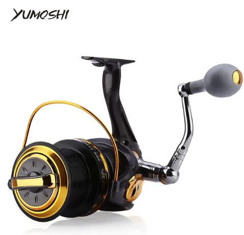 YUMOSHI Fishing Reel 12 + 1 Ball Bearings Aluminum Alloy Spool Coil Wheel  Fishing Reels 8000 / 9000 Series - Free Shipping - Aurelia Clothing