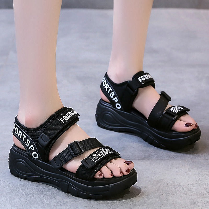 Matsuke thick soled women's shoes student sports sandals - Free Shipping - Aurelia Clothing