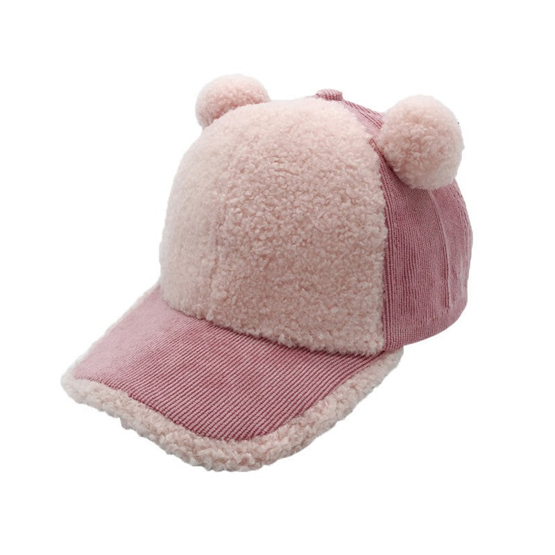 Fashion Baby Baseball Cap Newborn Velvet Hat Fashionable Kids Hats Children Accessories Winter Warm Baby Hat 2-5Y - Free Shipping - Aurelia Clothing