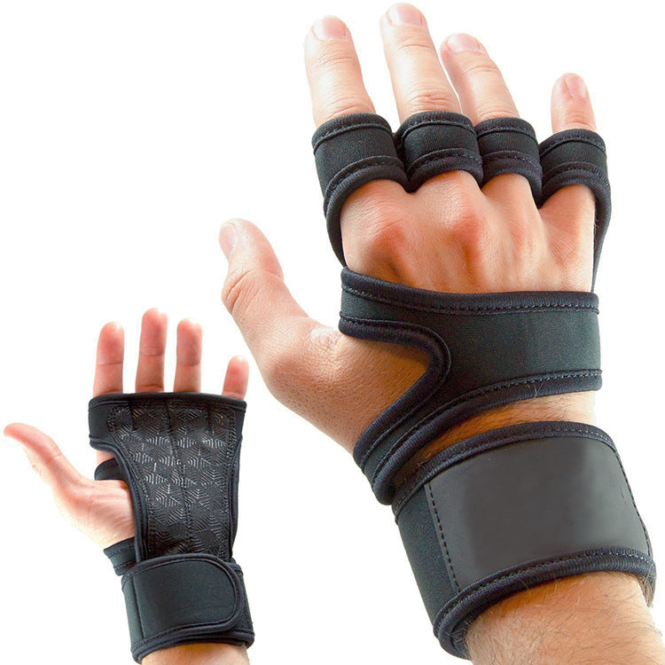 Fitness weightlifting anti-skid riding hard pull half finger gloves - Free Shipping - Aurelia Clothing