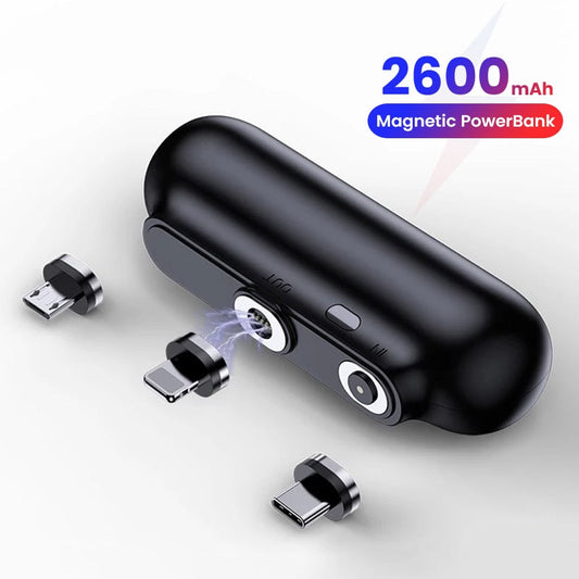 For iPhone 12 Magnetic Power Bank 2600mAh Mini Magnet Charger Power Bank For Xiaomi Emergency Portable Magnetic External Battery - Free Shipping - Aurelia Clothing