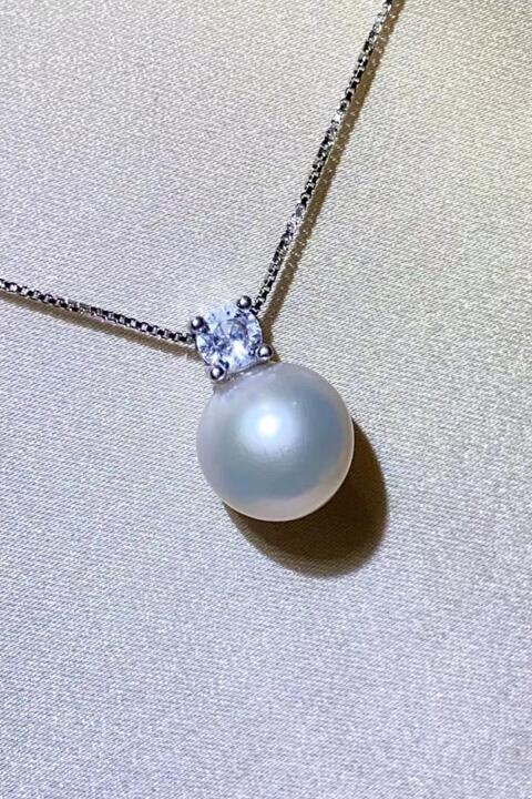 Freshwater Pearl 925 Sterling Silver Necklace - Aurelia Clothing