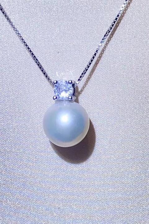 Freshwater Pearl 925 Sterling Silver Necklace - Aurelia Clothing