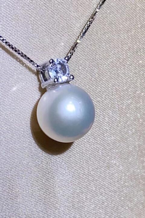 Freshwater Pearl 925 Sterling Silver Necklace - Aurelia Clothing