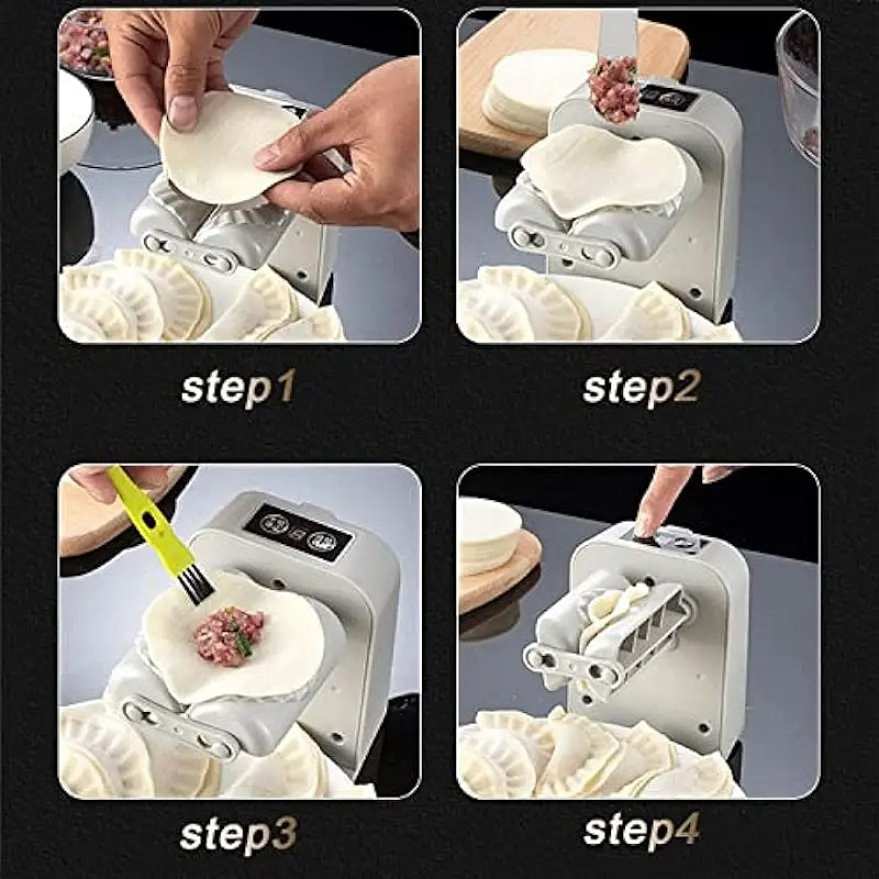 Fully Automatic Electric Dumpling Maker Artifact DIY Machine Mould Pressing Dumpling Skin Mould USB Rechargeable Kitchen Gadget - Free Shipping - Aurelia Clothing