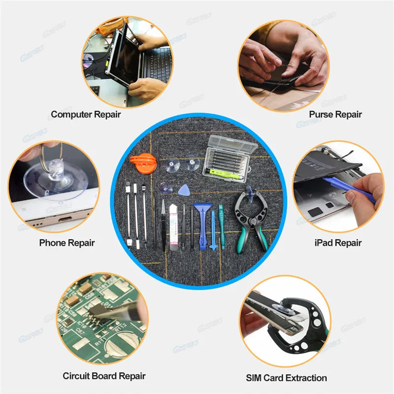 GZERMA Smartphones Repair Tool Sets Mobile Phone Repair Tools 14in 1With Screwdriver Kit For Iphone Cellphone Cell Phones -  Free Shipping - Aurelia Clothing