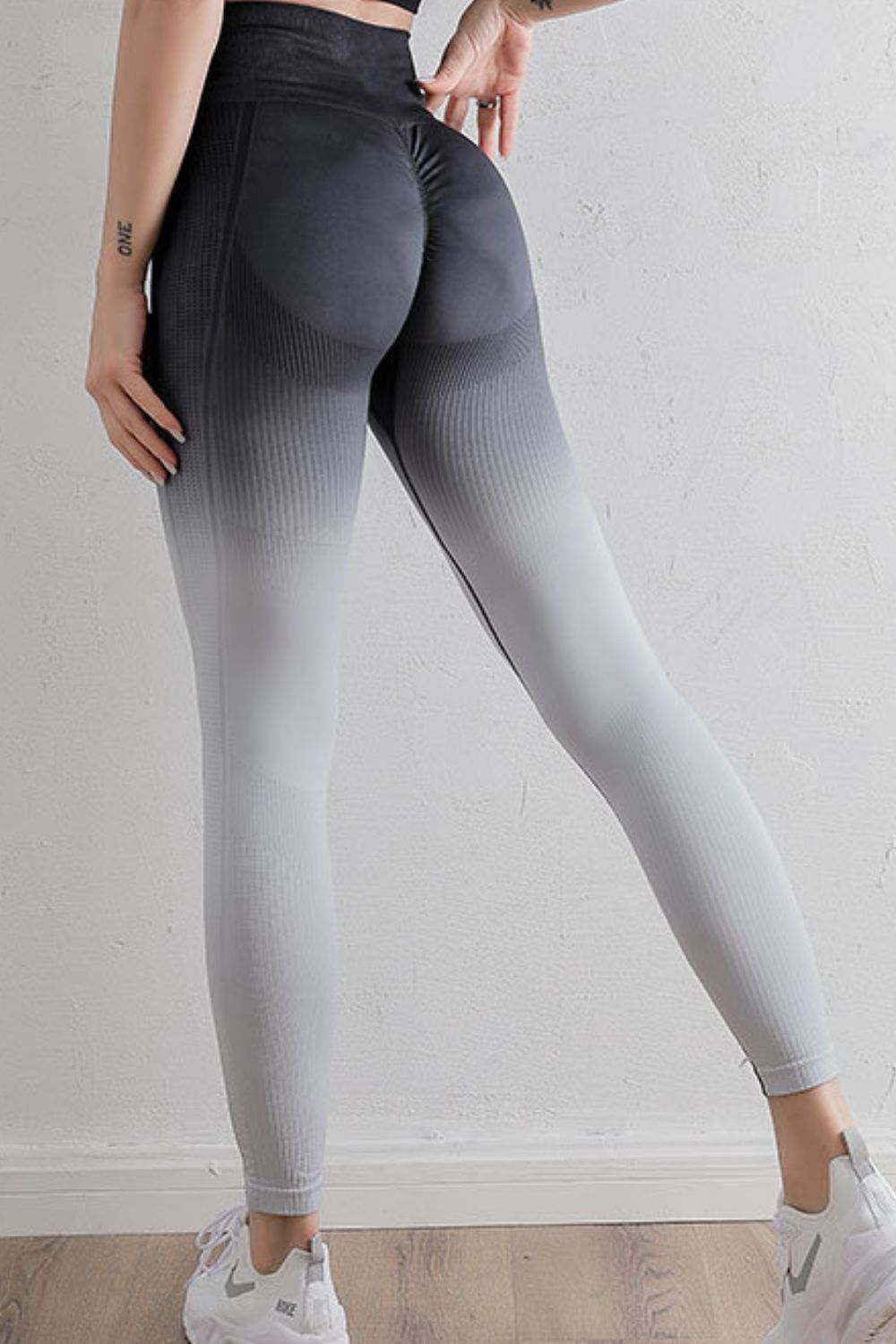 Gradient High Waist Sports Leggings - Aurelia Clothing