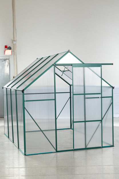 Green-6 x 8 FT Outdoor Patio Greenhouse - Free Shipping - Aurelia Clothing