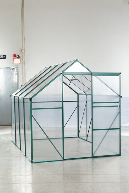 Green-6 x 8 FT Outdoor Patio Greenhouse - Free Shipping - Aurelia Clothing